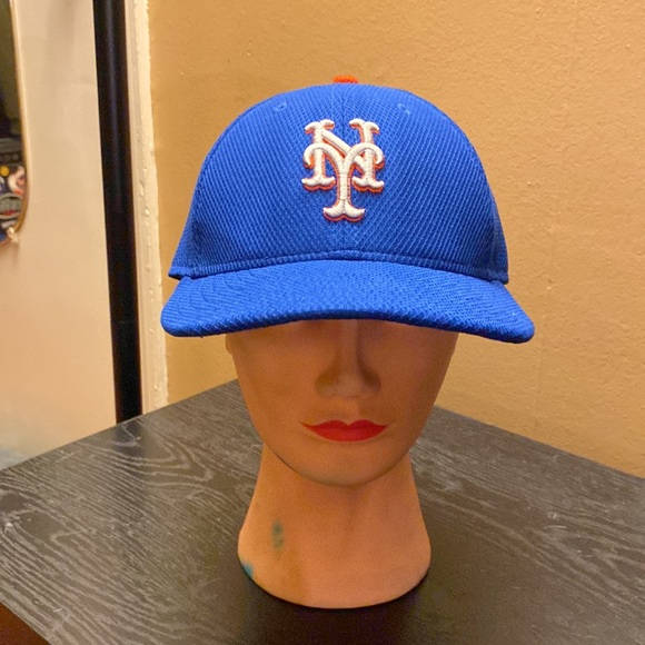 New York Mets New Era 59FIFTY Fitted Hat. Size 7 1/2. MLB Authentic Collection - Picture 2 of 5